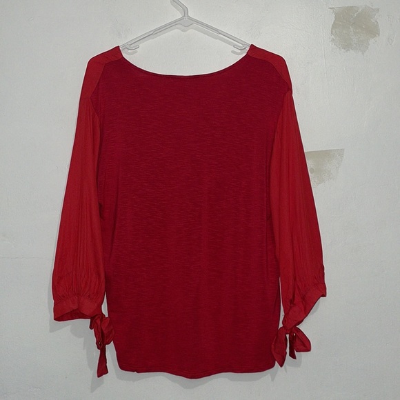 Size S Women’s White House Black Market Red Blouse - Picture 4 of 4